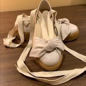 Fenty by Puma ankle lace up sneakers. So Stlylish!